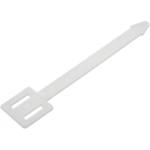 151-41119; Label; polyamide; natural; leaded; -40÷85°C; Label width: 4.7mm; HELLERMANNTYTON