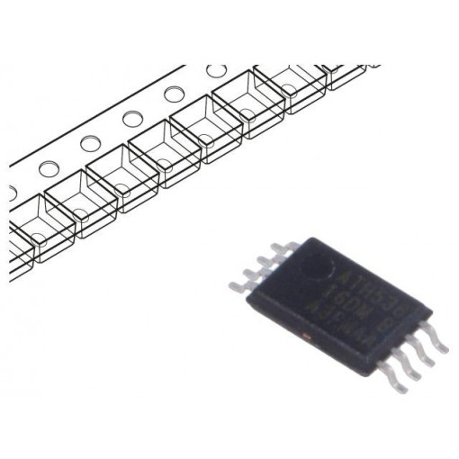 AT24C16D-XHM-B; EEPROM memory; I2C; 2048x8bit; 1.7÷3.6V; 1MHz; TSSOP8; serial; MICROCHIP TECHNOLOGY