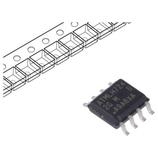 AT24CM01-SSHM-B; EEPROM memory; I2C; 128kx8bit; 1.7÷5.5V; 1MHz; SO8; serial; MICROCHIP TECHNOLOGY