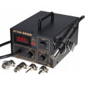 AT850D; Hot air soldering station; digital; 280W; 100÷480°C; 3÷23l/min; ATTEN