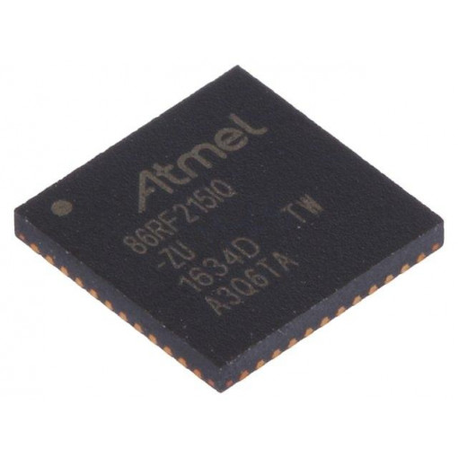 AT86RF215IQ-ZU; Integrated circuit: RF transceiver; 13-bit I/Q,LVDS 13-bit I/Q; MICROCHIP TECHNOLOGY AT86RF215IQ-ZU; Integrated circuit: RF transceiver; 13-bit I/Q,LVDS 13-bit I/Q; MICROCHIP TECHNOLOGY