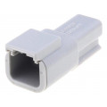 ATM04-2P; Connector: wire-wire; ATM; plug; male; PIN: 2; IP67; Locking: latch; AMPHENOL