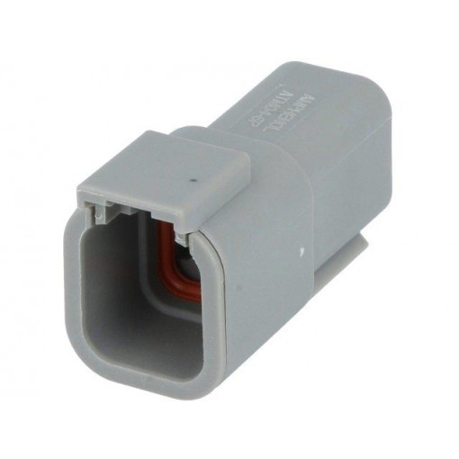ATM04-6P; Connector: wire-wire; ATM; plug; male; PIN: 6; IP67; Locking: latch; AMPHENOL