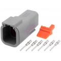 ATM04-6P-KIT01; Connector: wire-wire; ATM; plug; male; Size: 20; 22AWG÷16AWG; PIN: 6; AMPHENOL