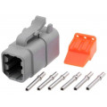 ATM06-6S-KIT01; Connector: wire-wire; ATM; plug; female; Size: 20; 22AWG÷16AWG; 7.5A; AMPHENOL