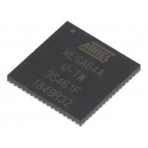 ATMEGA64A-MU; AVR microcontroller; EEPROM: 2kB; SRAM: 4kB; Flash: 64kB; VQFN64; MICROCHIP (ATMEL)