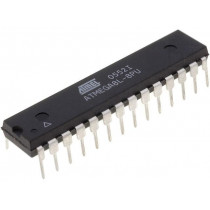 ATMEGA8L-8PU; AVR microcontroller; EEPROM: 512B; SRAM: 1kB; Flash: 8kB; DIP28; MICROCHIP (ATMEL)