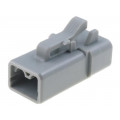 ATP06-2S; Connector: wire-wire; ATP; plug; female; PIN: 2; Locking: latch; grey; AMPHENOL