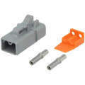 ATP06-2S-KIT01; Connector: wire-wire; ATP; plug; female; Size: 12; 14AWG÷12AWG; 25A; AMPHENOL