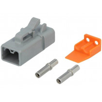 ATP06-2S-KIT01; Connector: wire-wire; ATP; plug; female; Size: 12; 14AWG÷12AWG; 25A; AMPHENOL