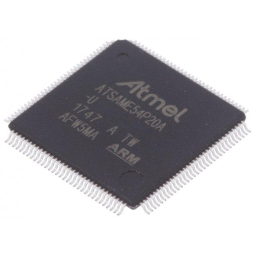 ATSAME54P20A-AU; ARM microcontroller; SRAM: 256kB; Flash: 1024kB; TQFP128; MICROCHIP TECHNOLOGY