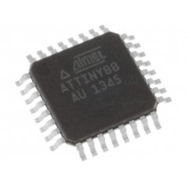 ATTINY88-AU; AVR microcontroller; EEPROM: 64B; SRAM: 512B; Flash: 8kB; TQFP32; MICROCHIP (ATMEL)