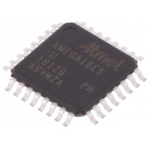 ATXMEGA16E5-AU; AVR microcontroller; EEPROM: 512B; SRAM: 2kB; Flash: 16kB; TQFP32; MICROCHIP (ATMEL)