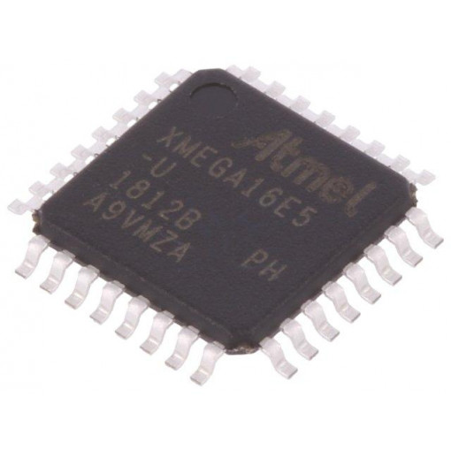 ATXMEGA16E5-AU; AVR microcontroller; EEPROM: 512B; SRAM: 2kB; Flash: 16kB; TQFP32; MICROCHIP (ATMEL)
