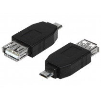 AU0029; Adapter; USB 2.0; USB A socket,USB B micro plug; Colour: black; LOGILINK