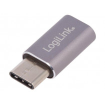 AU0041; Adapter; USB 2.0,USB 3.0; USB B micro socket,USB C plug; LOGILINK