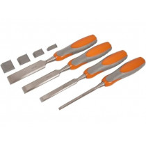 AV10010; Kit: chisels; 4pcs; for wood; Tip width: 13mm,19mm,25mm,6,5mm; AVIT