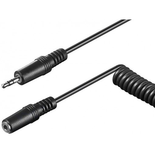 50017; Cable; Jack 3.5mm socket,Jack 3.5mm plug; 5m; black; Øout: 4mm; Goobay 50017; Cable; Jack 3.5mm socket,Jack 3.5mm plug; 5m; black; Øout: 4mm; Goobay