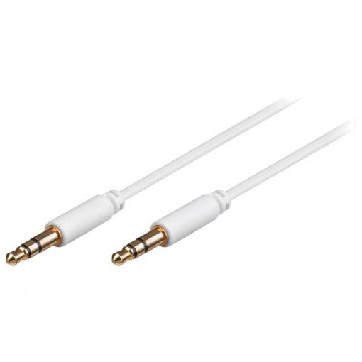 69114; Cable; Jack 3.5mm 3pin plug,both sides; 3m; Plating: gold-plated; Goobay
