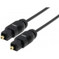 51219; Cable; Toslink plug,both sides; 5m; Øcable: 2.2mm; Goobay
