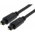 51223; Cable; Toslink plug,both sides; 5m; Øcable: 5mm; Goobay