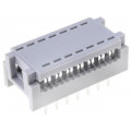 DS1019-14NB2B; IDC transition; PIN: 14; DIL 7,62mm; IDC,THT; for ribbon cable; CONNFLY