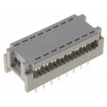 DS1019-16NB2B; IDC transition; PIN: 16; DIL 7,62mm; IDC,THT; for ribbon cable; CONNFLY