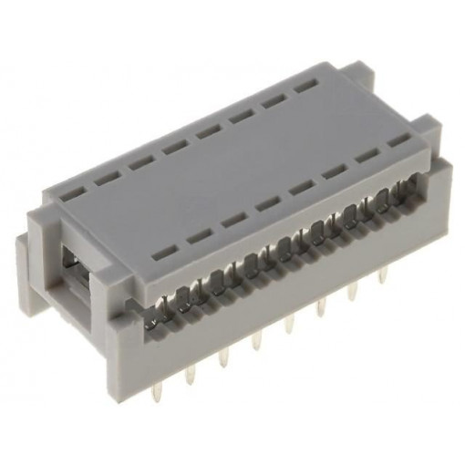 DS1019-16NB2B; IDC transition; PIN: 16; DIL 7,62mm; IDC,THT; for ribbon cable; CONNFLY