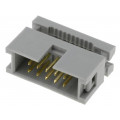 DS1015-10NN0A; Plug; IDC; male; PIN: 10; IDC; for ribbon cable; 1.27mm; gold-plated; CONNFLY