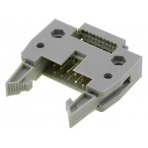 DS1012-10LNN0A; Plug; IDC; male; PIN: 10; IDC; for ribbon cable; 1.27mm; gold-plated; CONNFLY