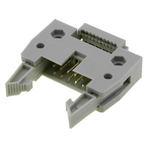 DS1012-10LNN0A; Plug; IDC; male; PIN: 10; IDC; for ribbon cable; 1.27mm; gold-plated; CONNFLY