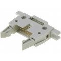 DS1012-10LMN0A; Plug; IDC; male; PIN: 10; with ejector; for ribbon cable; 1.27mm; CONNFLY