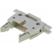 DS1012-10LMN0A; Plug; IDC; male; PIN: 10; with ejector; for ribbon cable; 1.27mm; CONNFLY