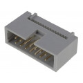 DS1015-14NN0A; Plug; IDC; male; PIN: 14; IDC; for ribbon cable; 1.27mm; gold-plated; CONNFLY