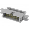 DS1015-14MN0A; Plug; IDC; male; PIN: 14; with holder; IDC; for ribbon cable; 1.27mm; CONNFLY