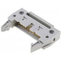 DS1012-20LNN0A; Plug; IDC; male; PIN: 20; IDC; for ribbon cable; 1.27mm; gold-plated; CONNFLY