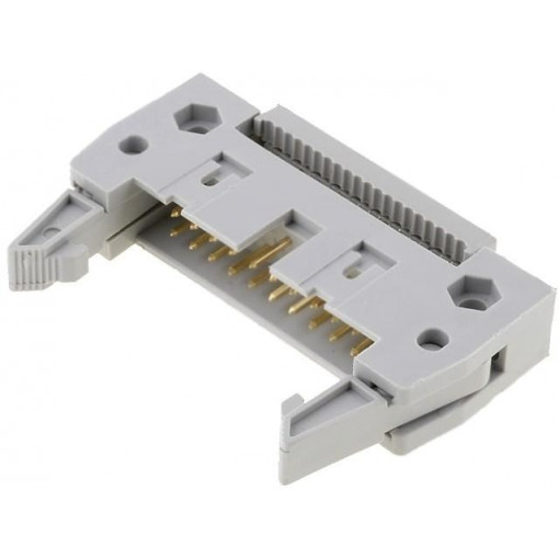 DS1012-20LNN0A; Plug; IDC; male; PIN: 20; IDC; for ribbon cable; 1.27mm; gold-plated; CONNFLY