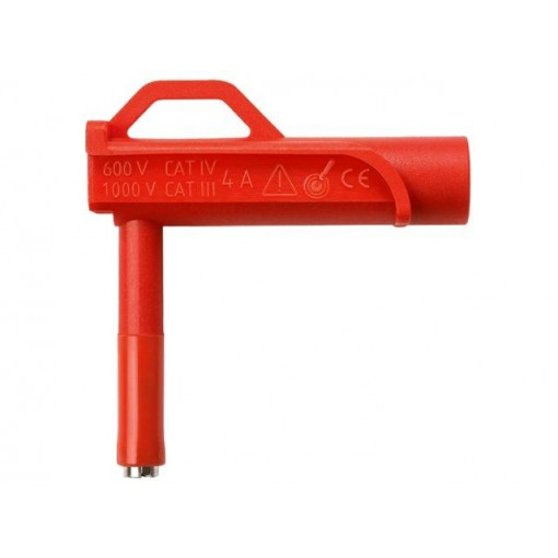 AWMG 7858 NI/6.6/RT; Test probe; 4A; red; Tip diameter: 6.6mm; Plating: nickel plated; SCHÜTZINGER