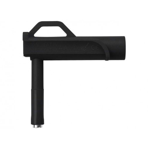 AWMG 7858 NI/6.6/SW; Test probe; 4A; black; Tip diameter: 6.6mm; Plating: nickel plated; SCHÜTZINGER