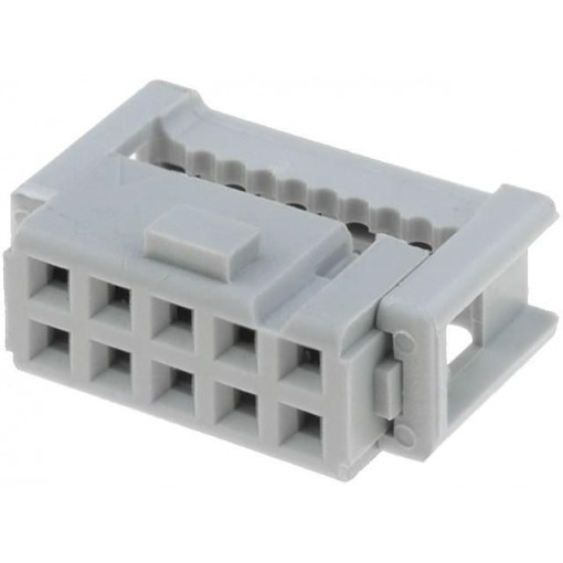 ; Plug; IDC; female; PIN: 10; for ribbon cable; 1.27mm; Layout: 2x5; 