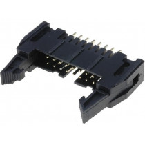 DS1011-16SBSIB7; Socket; IDC; male; PIN: 16; straight; with ejector; THT; gold-plated; CONNFLY