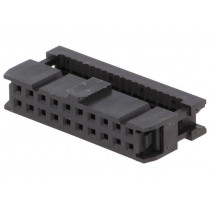 AWP-20ZZ; Plug; IDC; female; PIN: 20; IDC; for ribbon cable; 1.27mm; NINIGI