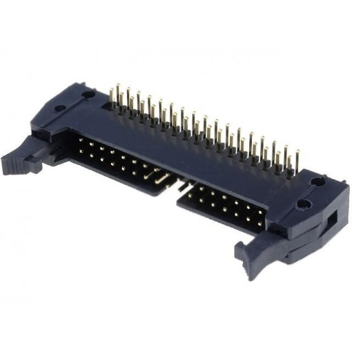 DS1011-34RBSIB7; Socket; IDC; male; PIN: 34; angled 90°; THT; gold-plated; 2.54mm; CONNFLY