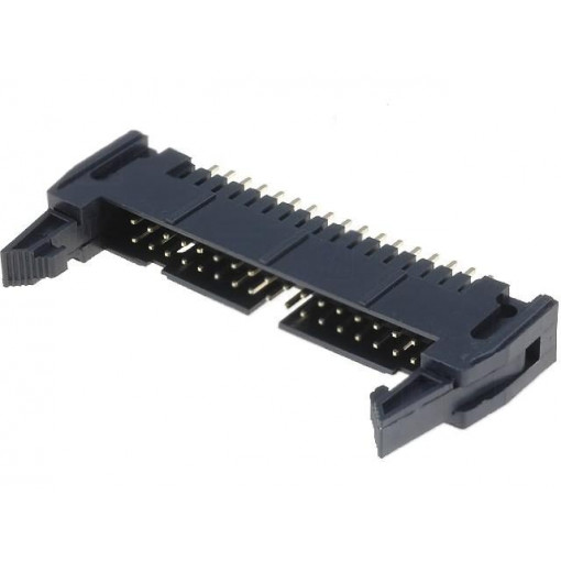 DS1011-34SBSIB7; Socket; IDC; male; PIN: 34; straight; with ejector; THT; gold-plated; CONNFLY