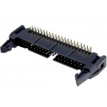 DS1011-40RBSIB7; Socket; IDC; male; PIN: 40; angled 90°; THT; gold-plated; 2.54mm; CONNFLY