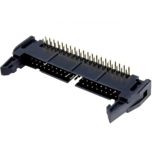 DS1011-40RBSIB7; Socket; IDC; male; PIN: 40; angled 90°; THT; gold-plated; 2.54mm; CONNFLY