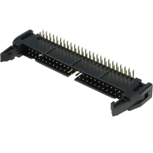 DS1011-50RBSIB7; Socket; IDC; male; PIN: 50; angled 90°; THT; gold-plated; 2.54mm; CONNFLY