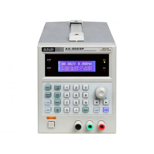 AX-3003P; Power supply: programmable laboratory; Channels: 1; 0÷30VDC; 1mV; AXIOMET AX-3003P; Power supply: programmable laboratory; Channels: 1; 0÷30VDC; 1mV; AXIOMET