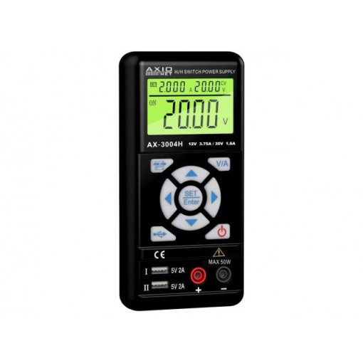 AX-3004H; Power supply: laboratory; Channels: 1; Uout: 30VDC; Uout2: 5VDC; AXIOMET AX-3004H; Power supply: laboratory; Channels: 1; Uout: 30VDC; Uout2: 5VDC; AXIOMET