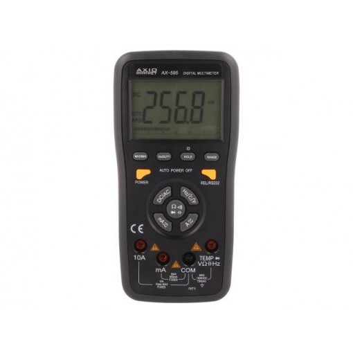 AX-595; Digital multimeter; LCD (5999),bargraph; 3x/s; -20÷1000°C; AXIOMET AX-595; Digital multimeter; LCD (5999),bargraph; 3x/s; -20÷1000°C; AXIOMET
